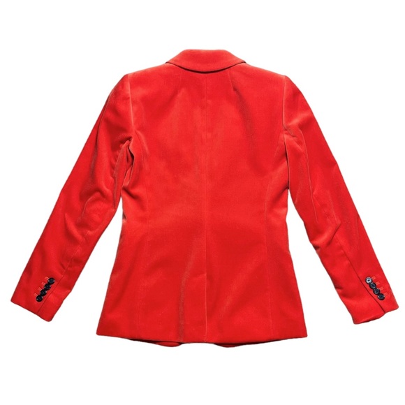 J. Crew Parke Velour One Button Orange Blazer G9101 Sz 00 - Picture 2 of 16